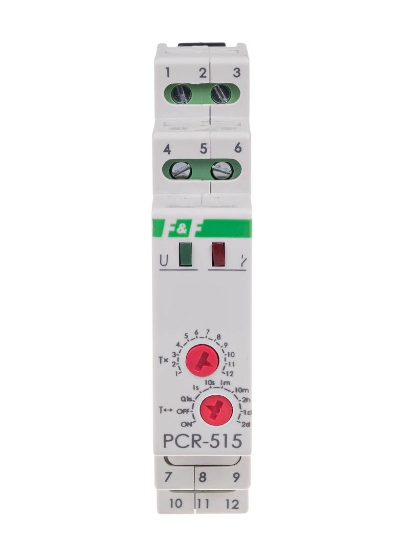 Przekaźnik czasowy rewersyjny styki: 1Z/R PCR-515DUO F&F