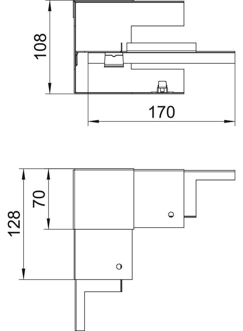 GS-SI70110RW, NAROŻE WEWN. 70X110 CZ.B.