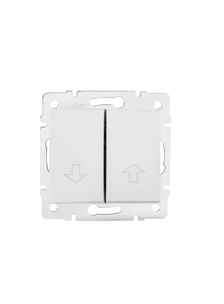 LOGI Łącznik żaluzjowy śrubowy 10AX 250V biały 021100102 25077 KANLUX