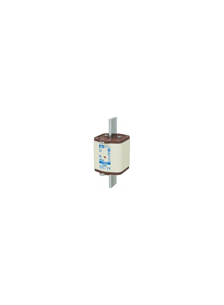 Wkładka topikowa NH zwłoczna KOMBI Zaczepy izolowane NH3/I gG 500A 400V 004196131 ETI