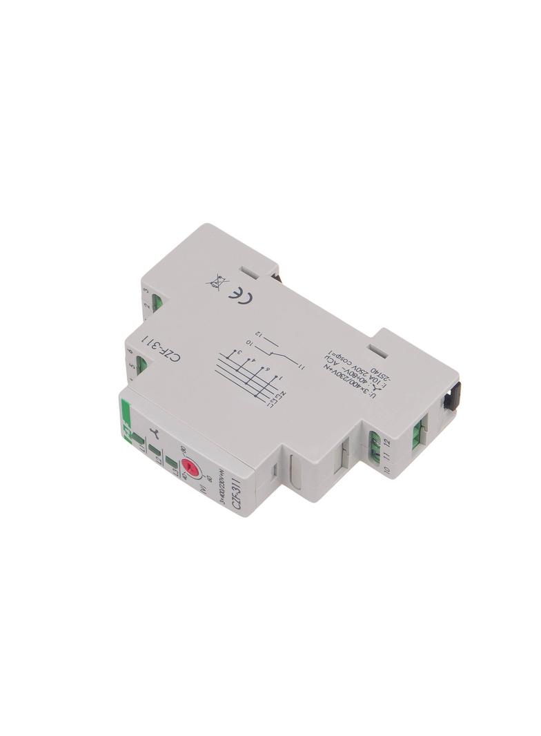 CZUJNIK ZANIKU FAZY, STYKI: 1P , I=10A; PRÓG REGULOWANY: 165-180V, 1 MODUŁ
