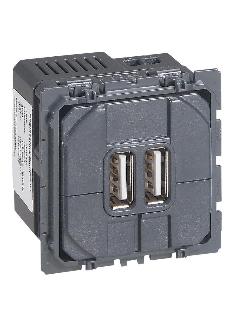 CELIANE - GNIAZDO ZASILAJĄCE 2 X USB 5V 1500MA, Legrand