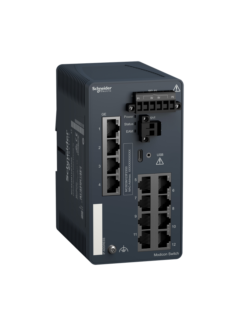 Modicon Switch Zarządzalny 8FE TX/4GE TX