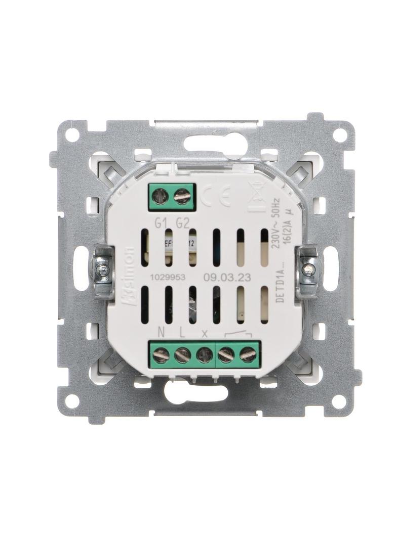 Simon 54 Termostat programowalny z wyświetlaczem z wew/zewn czujnikiem temperatury DETD1A.01/11 KONTAKT
