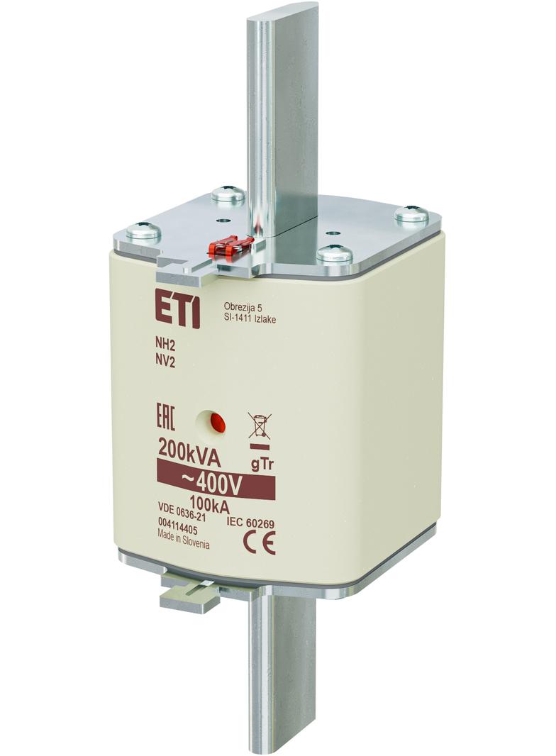 Wkładka topikowa NH transformatorowa NH2 gTr 289A 400V 200kVA 004114405 ETI