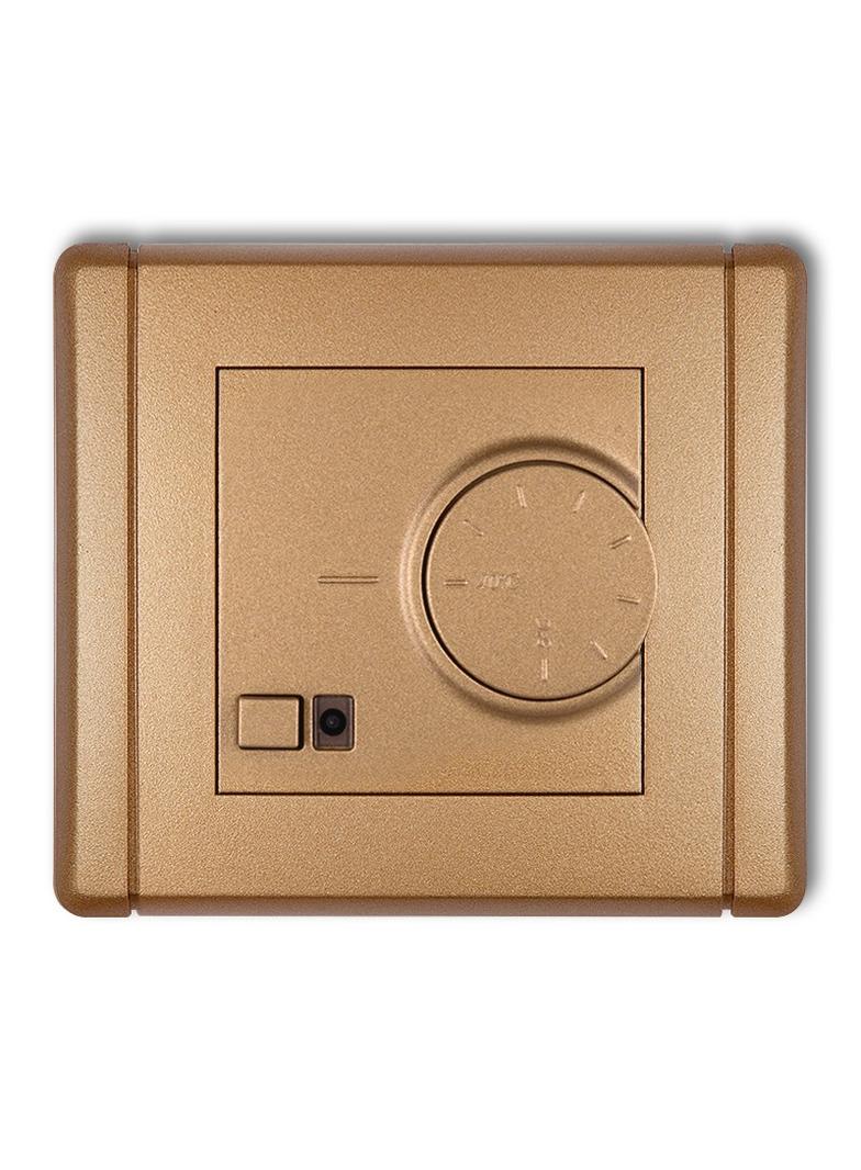 FLEXI Elektroniczny regulator temperatury z czujnikiem podpodłogowym złoty metalik 8FRT-1 KARLIK