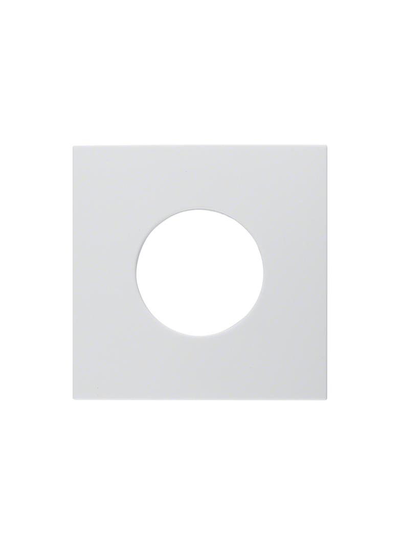 Element centralny do łącznika i sygnalizatora świetlnego E10; śnieżnobiały, połysk; S.1/B.3/B.7 Glas