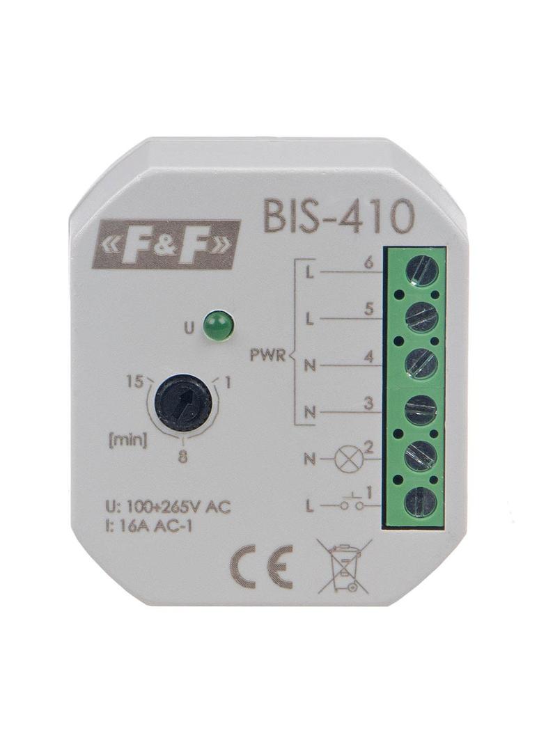 Przekaźnik bistabilny podtynkowy z wyłącznikiem czasowym do podświetlanych przycisków BIS-410 F&F