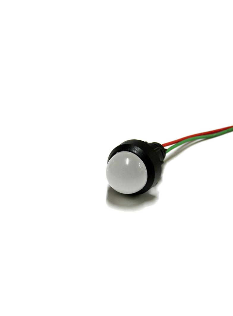 Klp20W/24V ,  Kontrolka diodowa, klosz 20 mm, 24V, biały