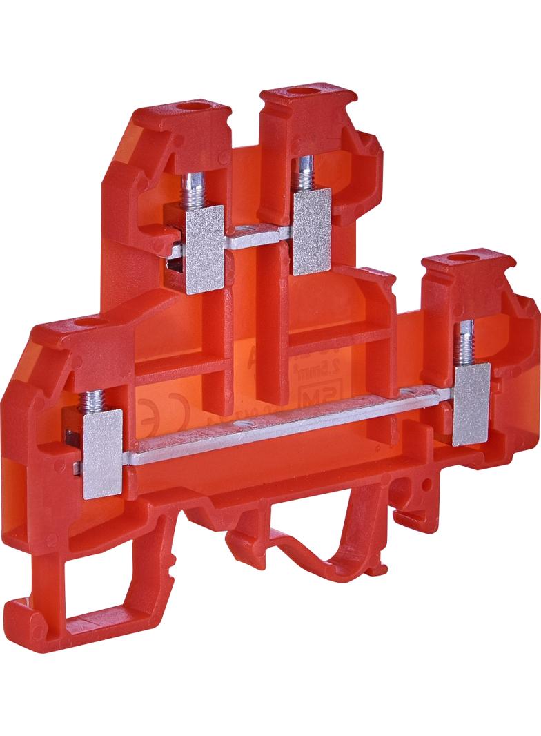 VS 2.5 NA+ZŁĄCZKA GWINT.– PIĘTROWA, PLUS 2.5MM2 (CZERW.)