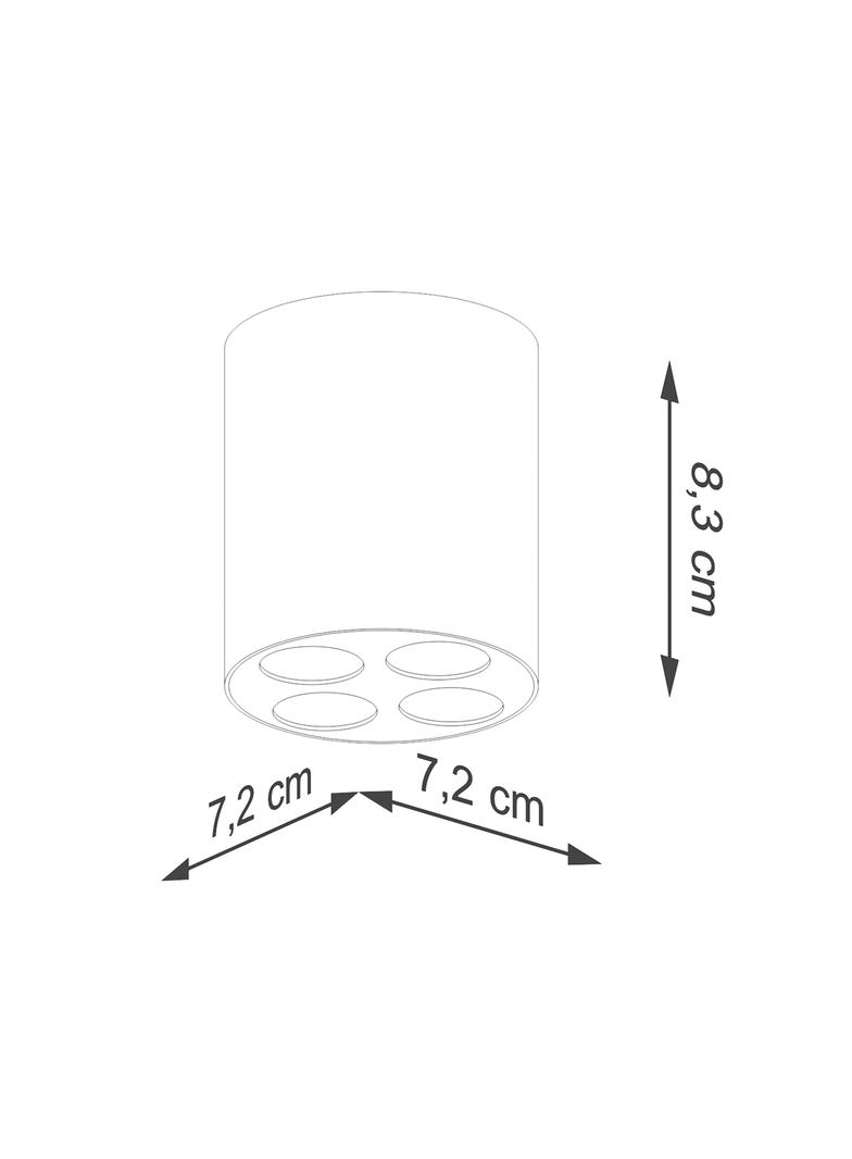 Sollux Plafon ZOE czarny LED SL.1210