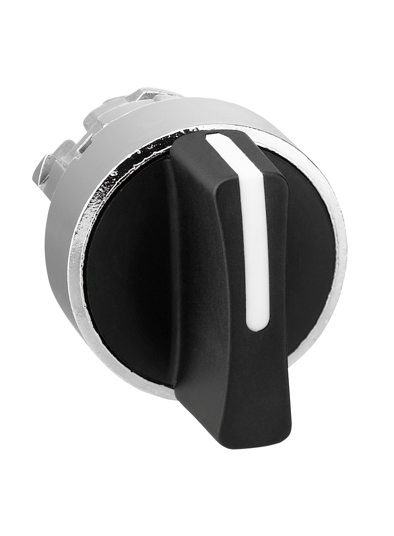 Harmony XB4 Przełącznik 3 położeniowy z samopowrotem czarny metalowy ZB4BD8 Schneider