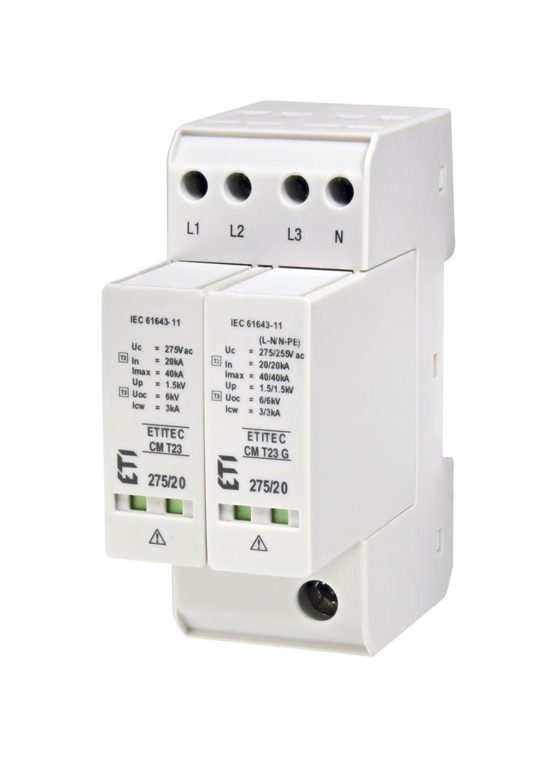 Ogranicznik przepięć T2+T3 (C+D) TEC CM T23 275/20 3+1   002440656 ETI