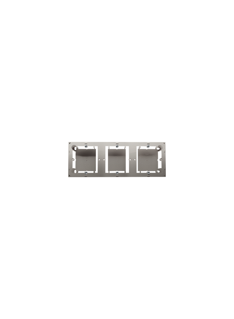 puszki instal. Puszka natynkowa płytka (31mm) potrójna satynowy MPN3/29 KONTAKT