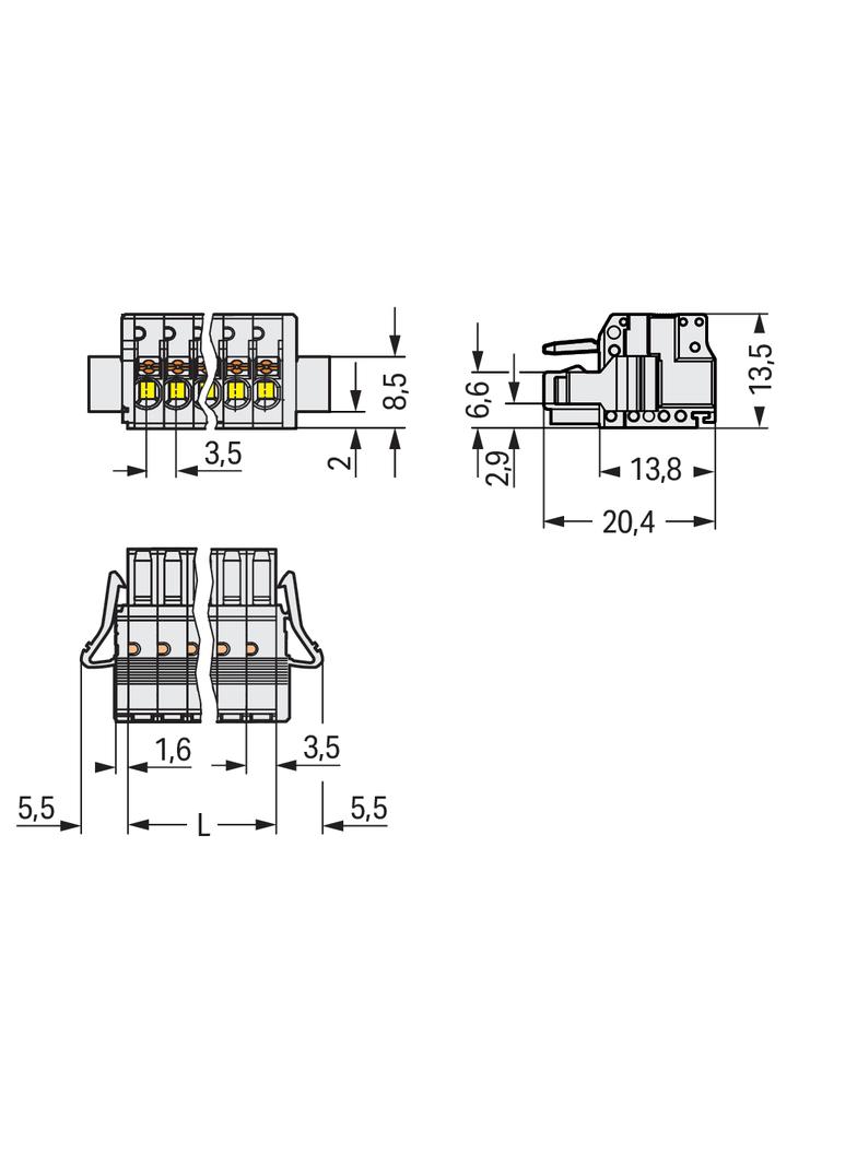 1-przewodowe gniazdo