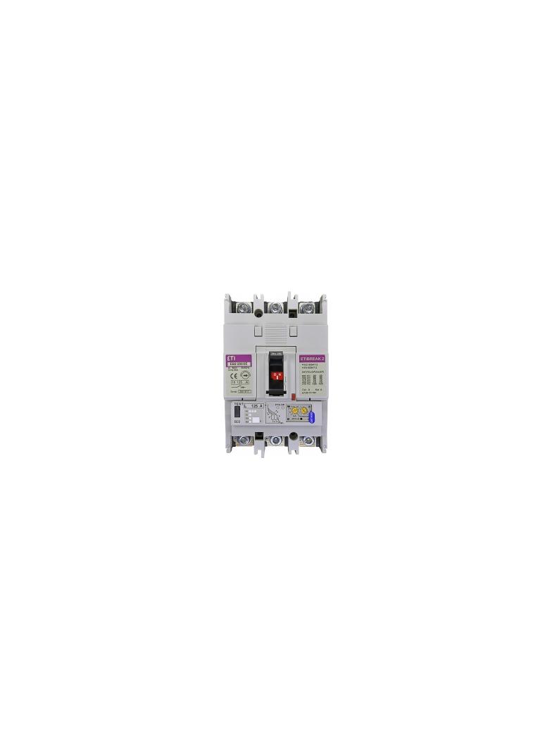 Wyłącznik mocy 70kA wyzw. elektroniczny EB2 250/3E 125A 3P 004671302 ETI
