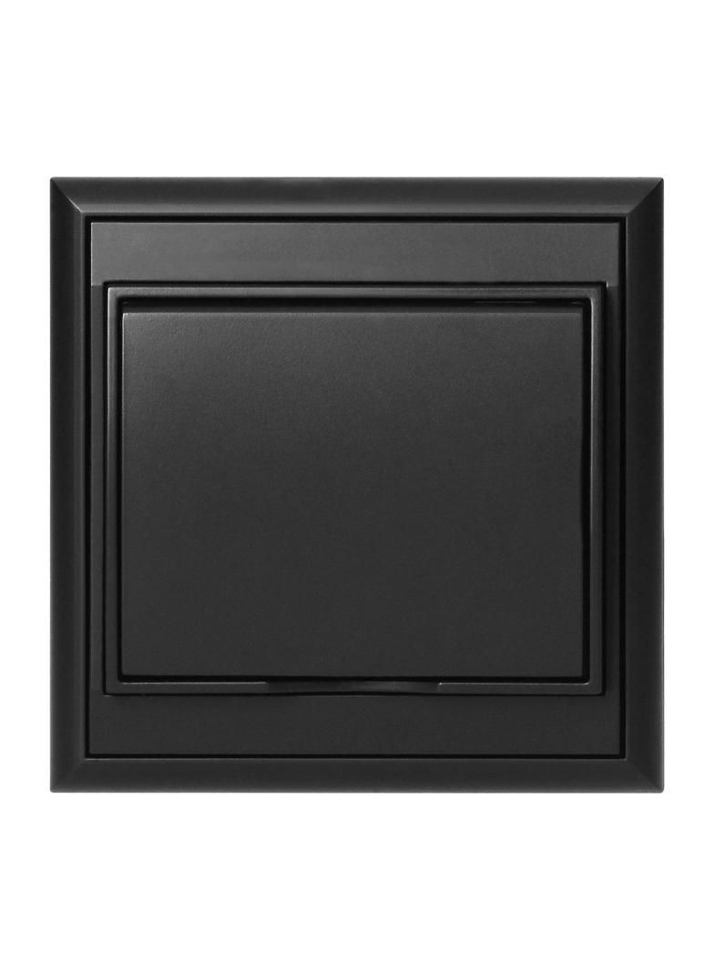 Gniazdo pojedyncze podtynkowe 2P+Z, bryzgoszczelne z klapką Luna, 16A, 250V, PT-16LH, czarny OR-OE-7605/BB ORNO