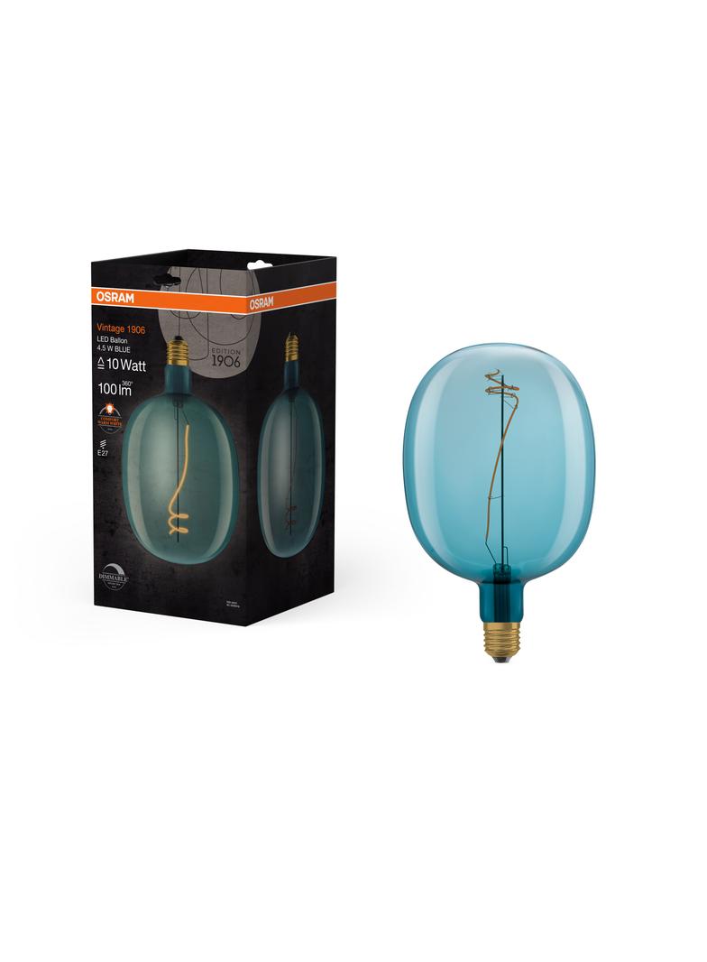 Lampa LED Vintage 1906 BALLON BLUE dim 4,5W/816 E27