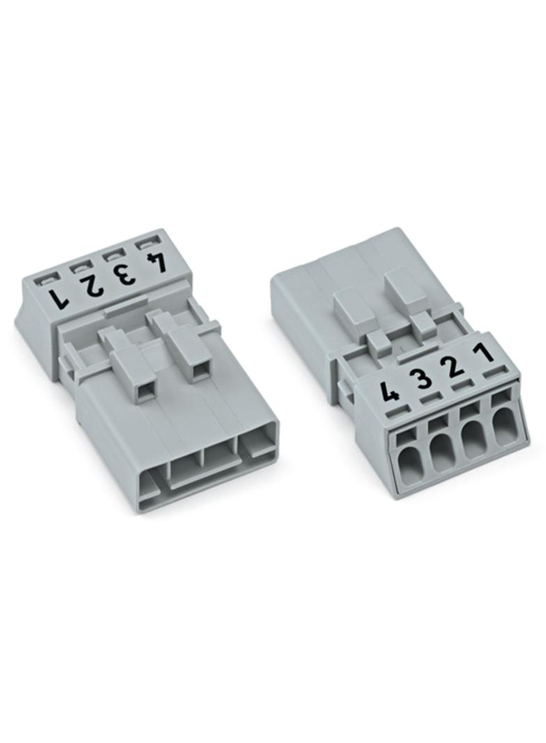 WINSTA MINI wtyk 4-biegunowy szary