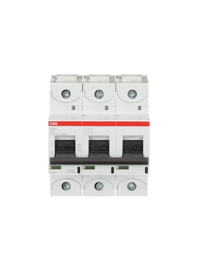 S803S-K10 Wyłącznik nadprądowy 50kA 3P K10A 2CCS863001R0427 ABB