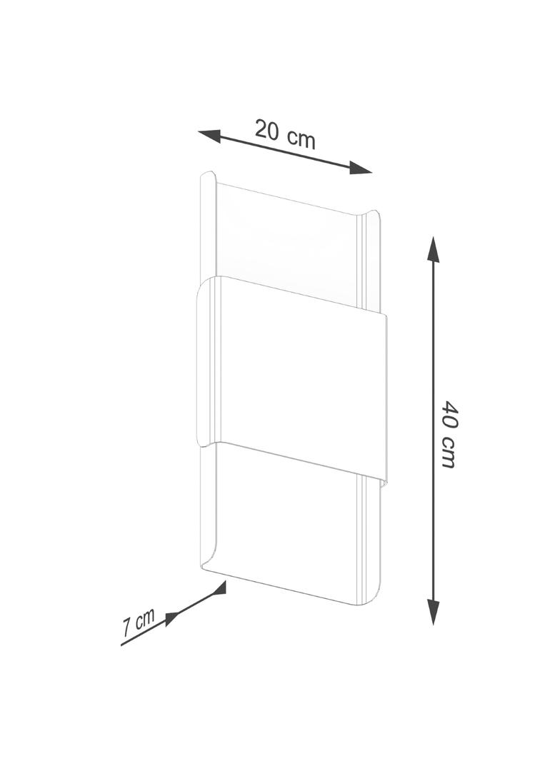 Kinkiet DURLIN złoty/biały