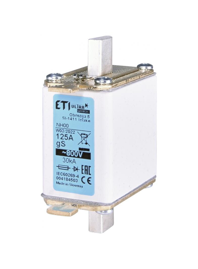 Wkładka topikowa ultraszybka 800V NH00 gS 63A 800V 004184502 ETI