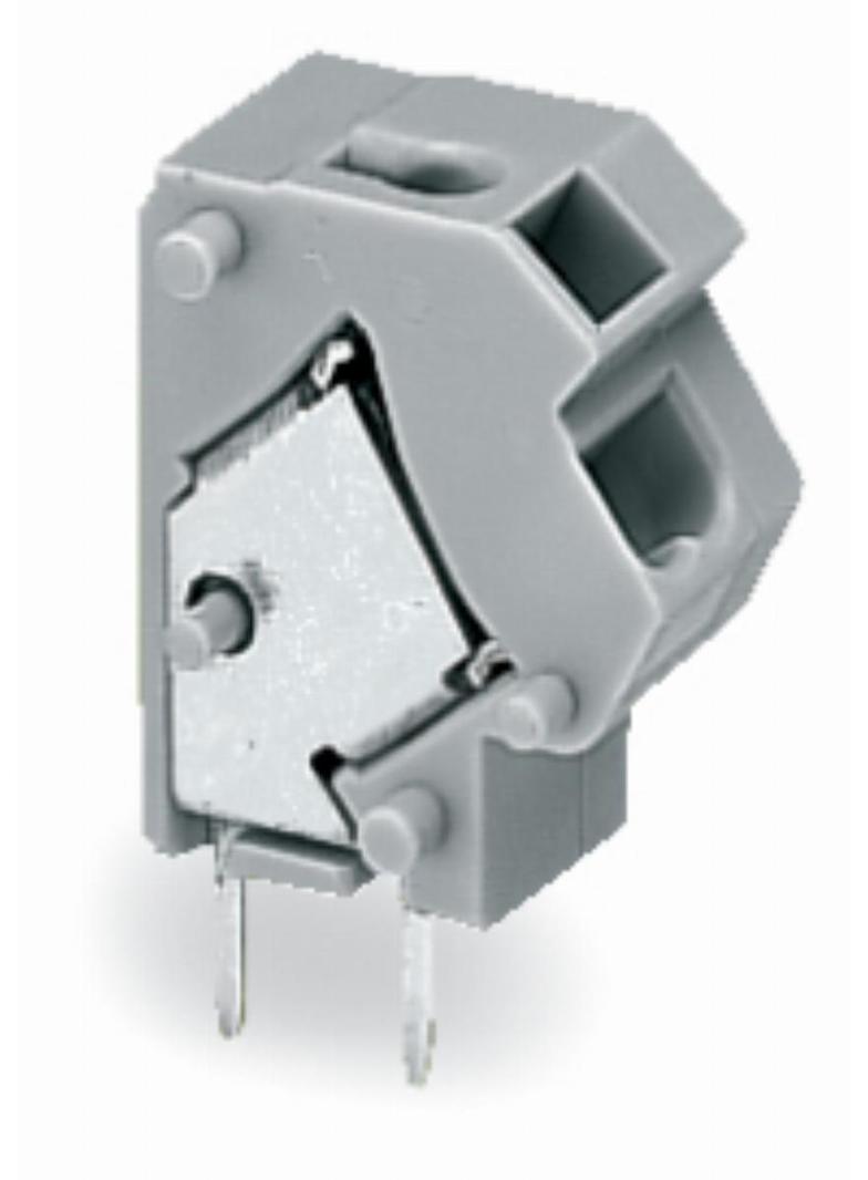 złączka do płytek drukowanych jasnoszara raster 7,5/7,62 mm