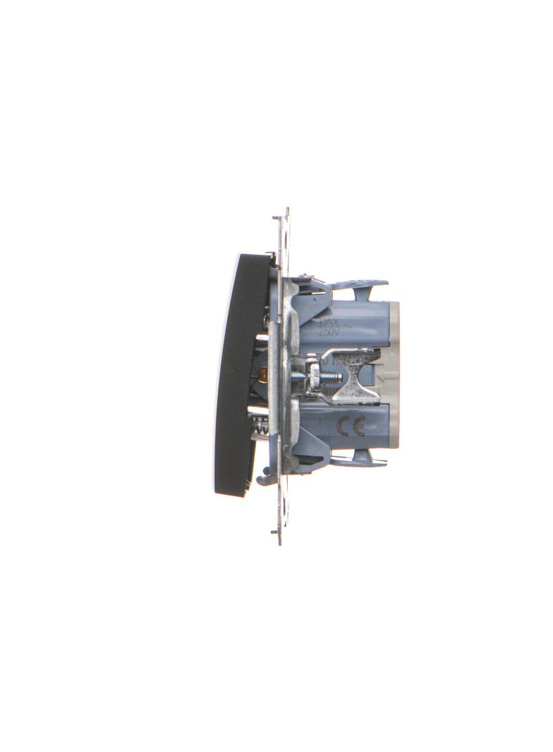 Simon 54 Przycisk „dzwonek” 10A szybkozłączka czarny