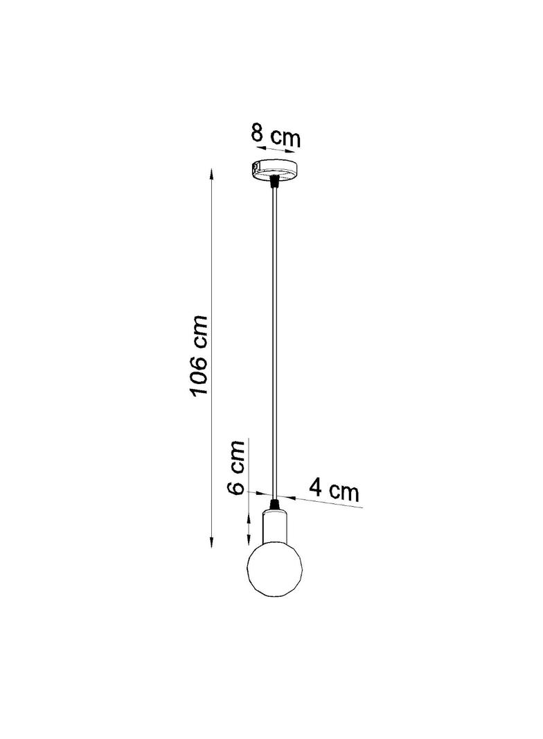 Sollux Lampa wisząca EDISON czarna SL.0152