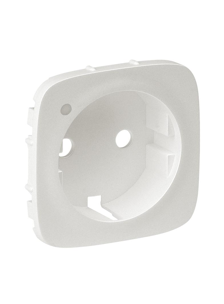 VALENA ALLURE - PLAKIETKA PERŁOWA GNIAZDA POJEDYNCZEGO SCHUKO 2P+Z Z PODŚWIETLENIEM, Legrand
