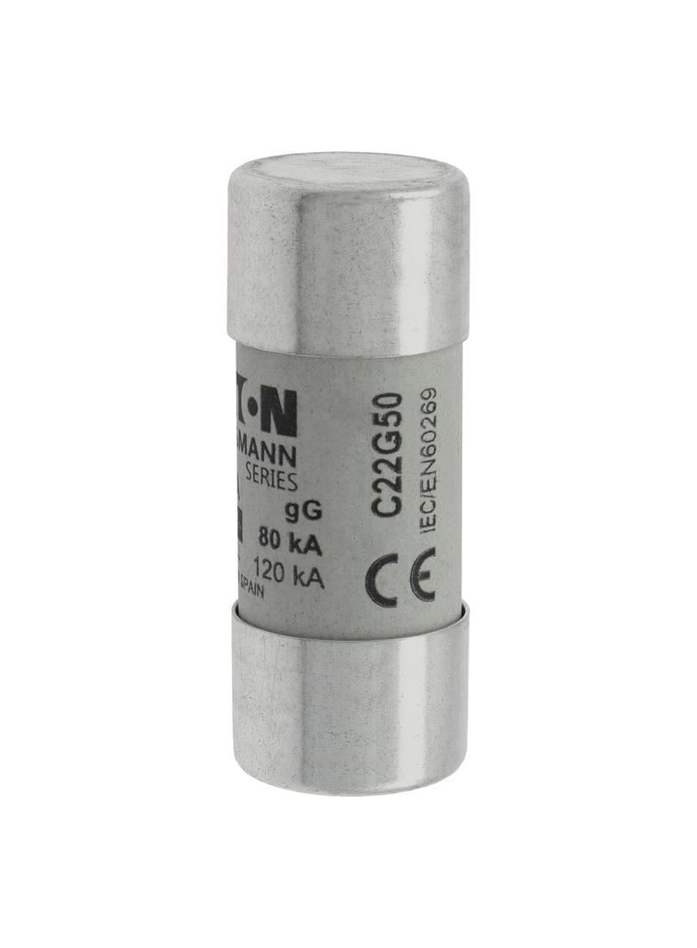 CYLINDRICAL FUSE 22 x 58 50A GG 690V AC Wkładka cylindryczna 22 x 58mm 50A GG 690V AC C22G50 EATON