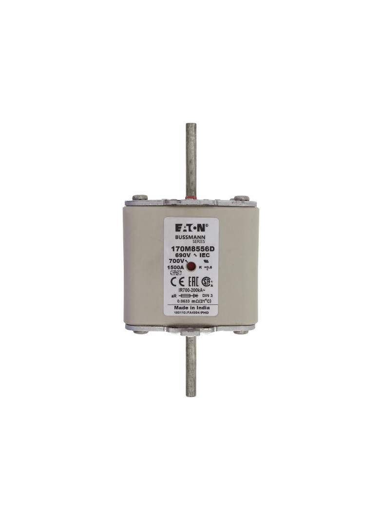 1500A 690V aR DIN 3 HSDNH FUSE Wkładka szybka 1500A AC 690V DIN 3 aR DIN IEC dual (combinat 170M8556