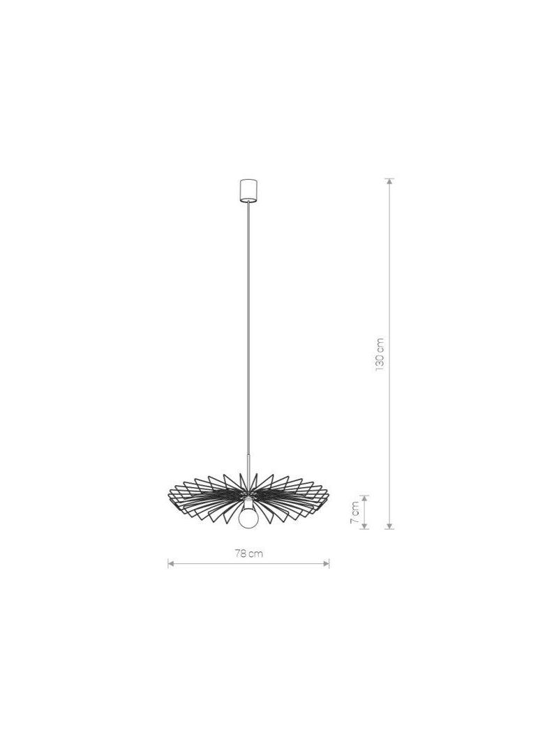 Nowodvorski lampa wisząca Umbrella E27 mosiężna O78cm 8874