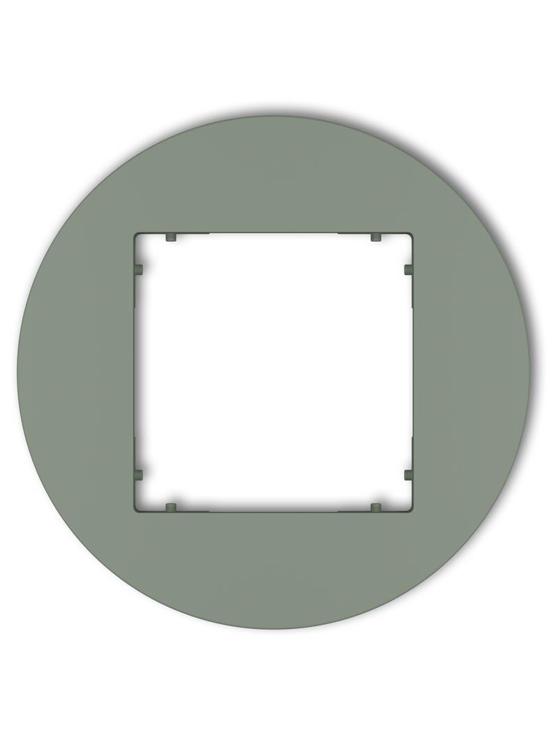 MINI Ramka uniwersalna pojedyncza okrągła z tworzywa szałwiowy