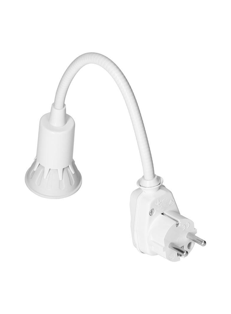 Lampka wtyczkowa z żarówką LED biała AWA-LW/BI ORNO