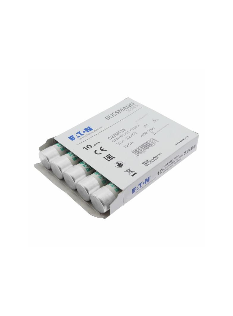 CYLINDRICAL FUSE 22 x 58 125A AM 400V AC Wkładka cylindryczna 22 x 58mm 125A AM 400V AC C22M125 EATO