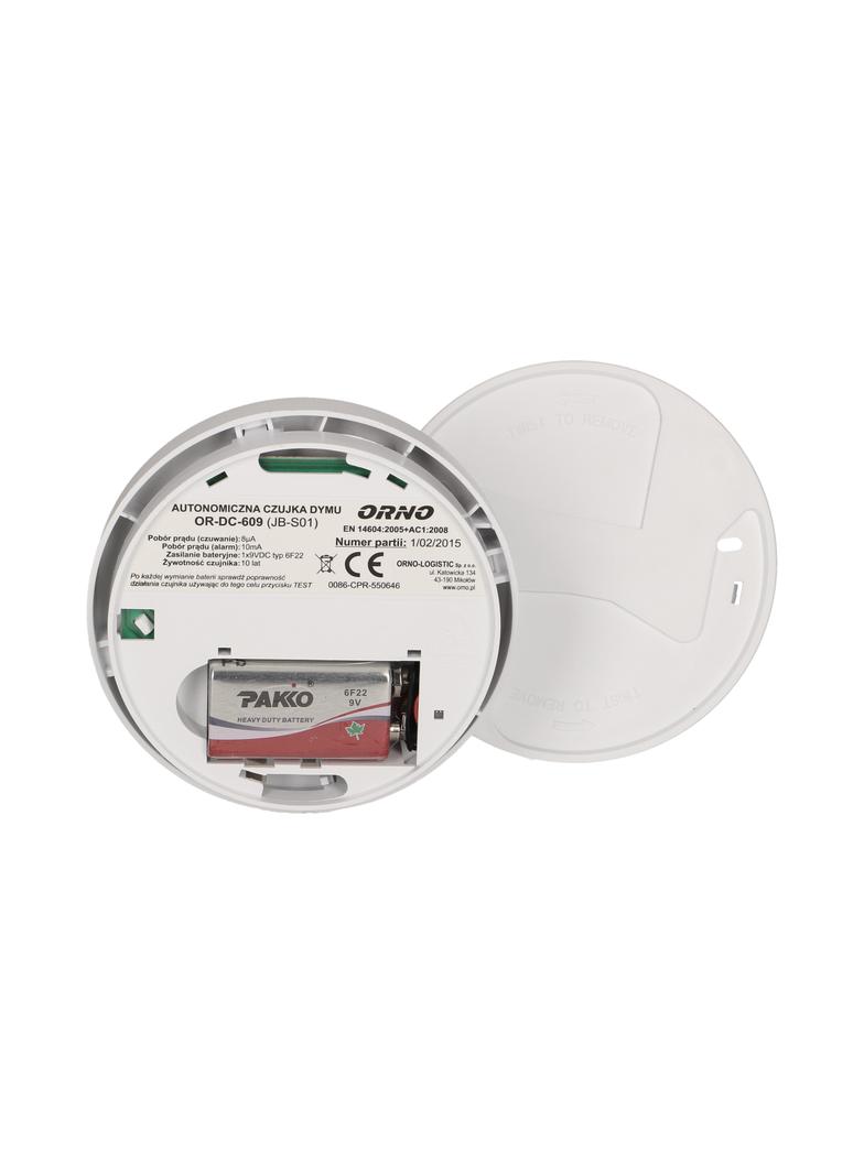 Bateryjny czujnik dymu 9V DC OR-DC-609 ORNO