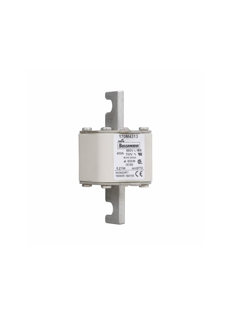 450A 690V IEC 1E/86 aR FUSE Wkładka szybka 450A AC 690V rozmiar 1 53x69x111 mm aR IEC 170M4313 EATON
