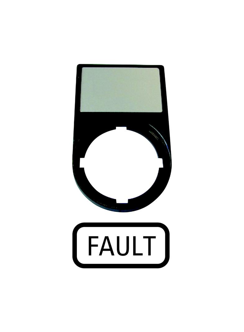M22S-ST-GB8 Tabliczki opisowe,ramki tabliczek FAULT 216498 EATON