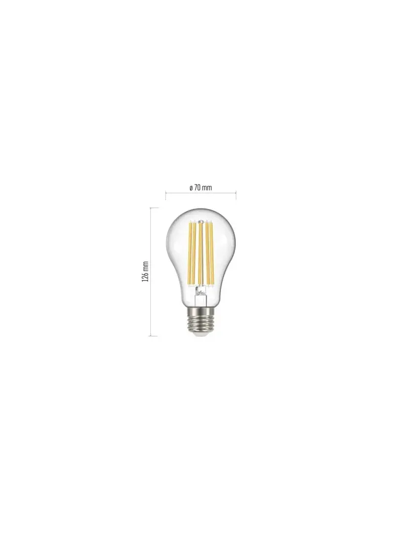 Żarówka LED Filament A67 A++ 17W E27 ciepła biel