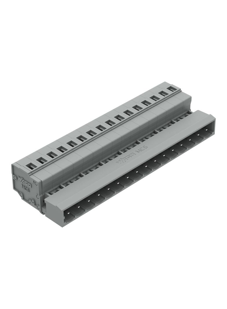 MCS-MIDI Classic wtyk 16-bieg. szary raster 5 mm