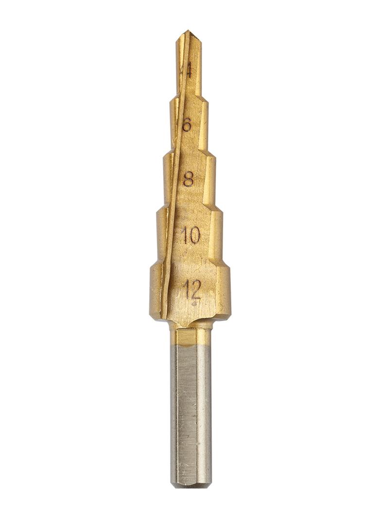 Wiertła stopniowe: 4-12, 4-20, 4-32 mm, TiN, zestaw 3 szt.