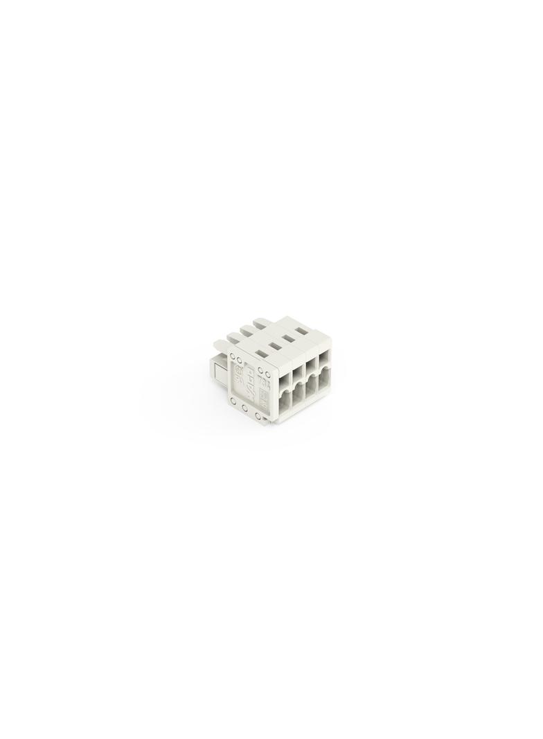 Gniazdo MCS‑MINI Classic 4‑biegunowe jasnoszare raster 3,5 mm 734‑104 /100szt./ WAGO