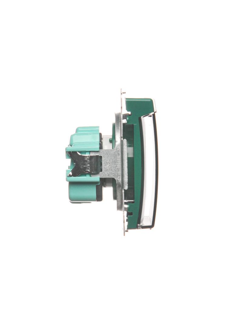 Simon Basic Gniazdo wtyczkowe z uziemieniem z przesł. torów prądowych bryzgoszczelne IP44 16A 250V zaciski śrubowe klapka transp. zielone BMGZ1BZ.01/33A BMGZ1Bz.01/33a KONTAKT
