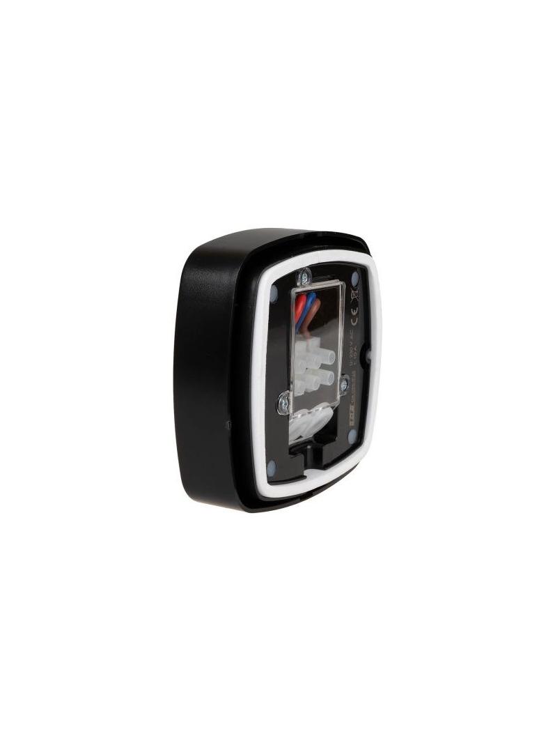 Czujnik ruchu PIR z funkcją obecności IP65 sufitowy 360° 10A 230V czarny F&F