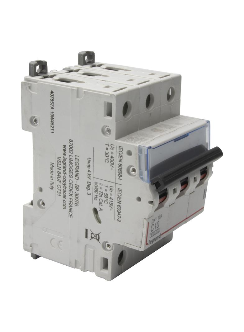 Wyłącznik Nadprądowy S 303 3P C10A 6kA DX3 407857 LEGRAND
