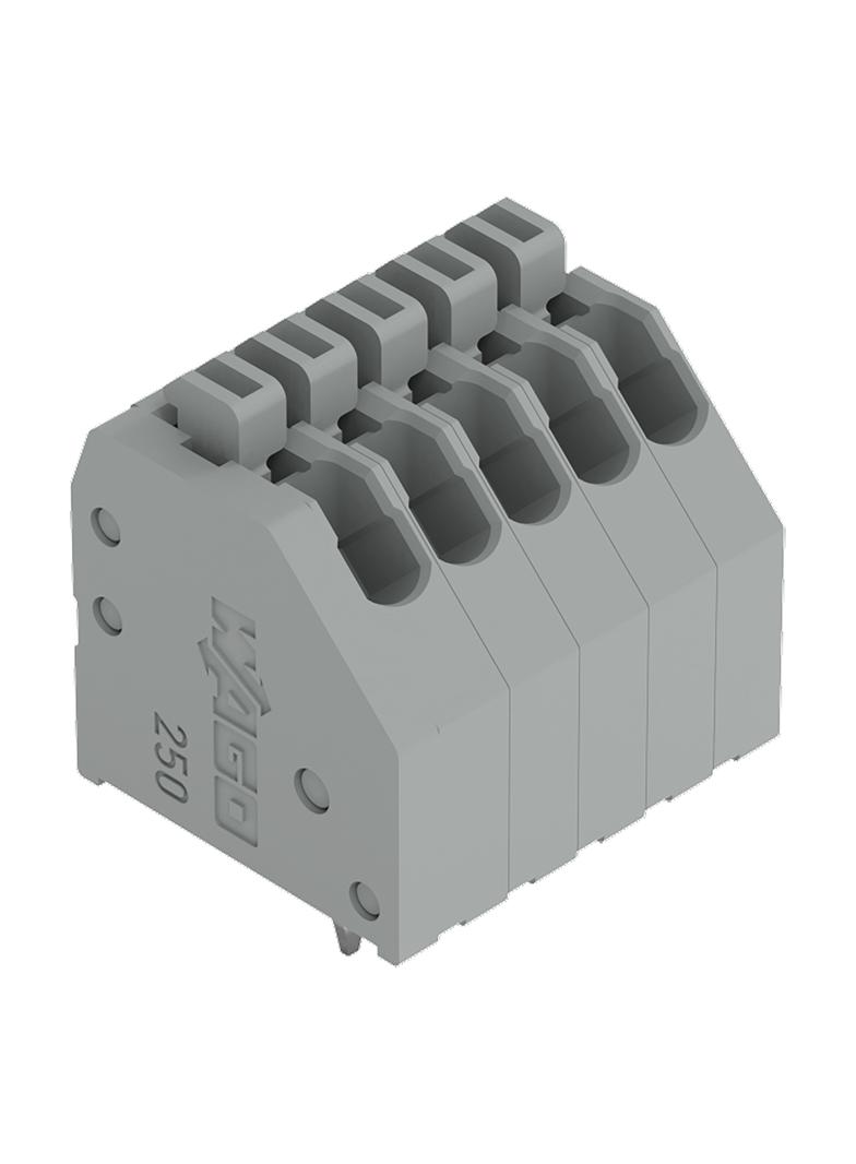 listwa zaciskowa do pł. drukowanych 5-bieg. szara raster 2,54 mm /85szt./ WAGO