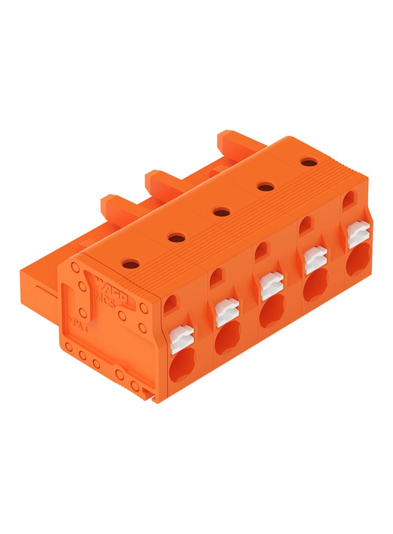 Gniazdo MCS‑MIDI Classic 5‑biegunowe pomarańczowe raster 7,62mm 2231‑705/026‑000 /50szt./ WAGO
