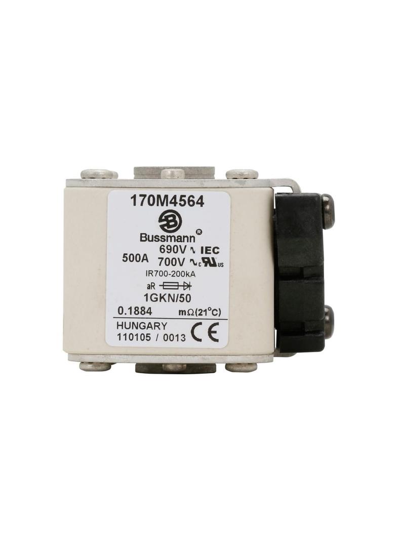 FUSE 500A 690V 1GKN/50 AR UC Wkładka szybka 500A AC 690V rozmiar 1 53x69x51 mm aR IEC UL, 170M4564 E