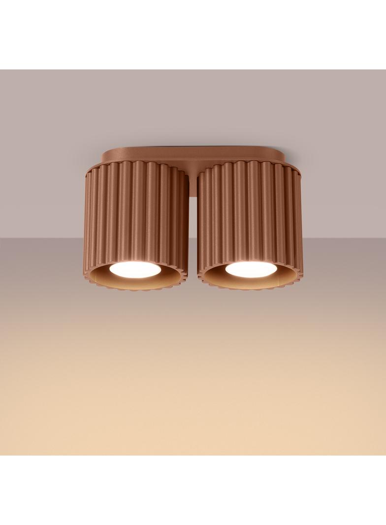 SOLLUX Plafon AURA 2 mocca GU10 ; SL.1805
